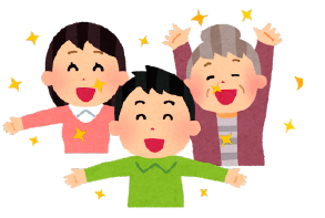 健康であることに喜ぶ人